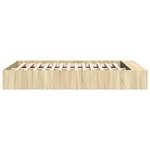 vidaXL Cadre de lit sans matelas chêne sonoma 150x200 cm