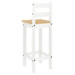 vidaXL Ensemble de bar 3 Pièces Blanc Bois de pin massif