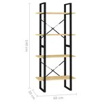 vidaXL Bibliothèque à 4 niveaux 60x30x140 cm Bois de pin massif