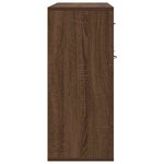 vidaXL Buffet Chêne marron 88x30x70 cm Bois d'ingénierie