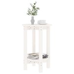 vidaXL Table basse Blanc Ø 40x60 cm Bois massif de pin