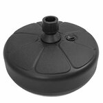 vidaXL Socle de parasol Rempli de sable/d'eau 15 L Noir