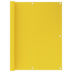 vidaXL Écran de balcon Jaune 120x300 cm PEHD