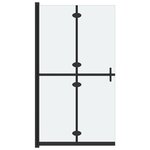 vidaXL Paroi de douche pliable Verre ESG dépoli 80x190 cm