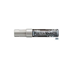 Marqueur 'PosterMarker Tempera' 'EPP12' pointe carrée 12 mm argenté ARTLINE