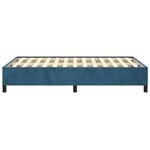 vidaXL Cadre de lit sans matelas bleu foncé 120x200 cm velours
