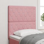 vidaXL Têtière LED Rose 80 cm Velours