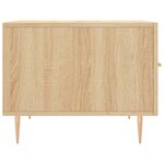 vidaXL Table basse Chêne sonoma 50x50x40 cm Bois d'ingénierie