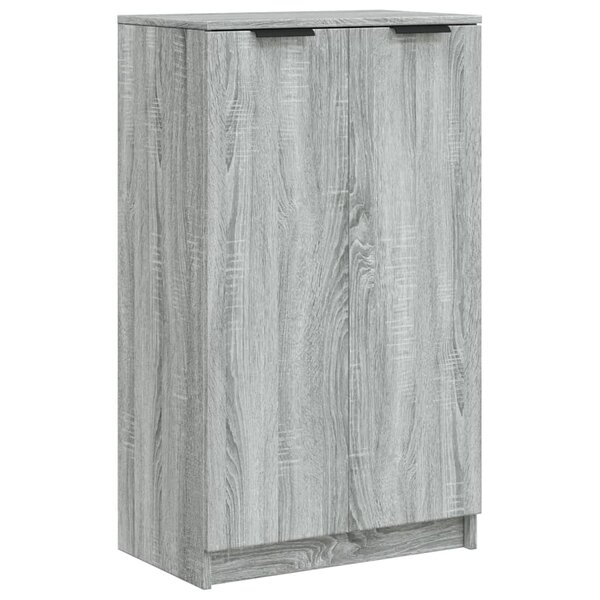 vidaXL Meuble à chaussures Sonoma gris 59x35x100 cm Bois d'ingénierie