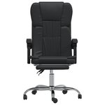 Chaise fauteuil siège pivotante de inclinable de bureau informatique étude similicuir noir 02_0024262