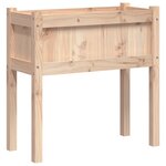 vidaXL Jardinières avec pieds 70x31x70 cm bois de pin massif
