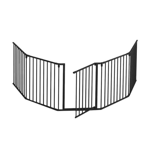 Barrière Pare feu pliable avec portillon – protection feu cheminée et poêle