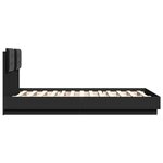 vidaXL Cadre de lit sans matelas noir 120x190 cm