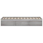 vidaXL Cadre de lit sonoma gris 120x200 cm