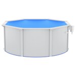 vidaXL Piscine avec pompe filtrante à sable et échelle 300x120 cm