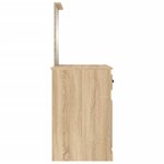vidaXL Coiffeuse avec miroir chêne sonoma 90x50x132 5 cm