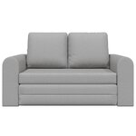 vidaXL Canapé Lit 2-en-1 Gris Nuage 148x71x83 cm Tissu