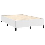 vidaXL Cadre de lit blanc 120x190 cm similicuir