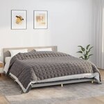 vidaXL Couverture lestée Gris 235x290 cm 11 kg Tissu