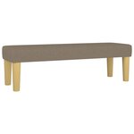 vidaXL Sommier à lattes de lit avec matelas Taupe 140x200 cm Tissu