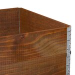 vidaXL Jardinière marron 120x80 cm bois massif de pin