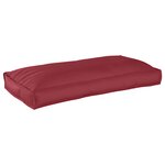 vidaXL Coussin de palette pour siège/dossier rouge vin 120x60x12 cm en tissu Oxford
