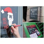 Marqueur craie WET ERASE CHALK MARKER  Pointe moyenne  Violet PENTEL