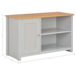 vidaXL Meuble TV Gris 95 x 39 x 58 cm
