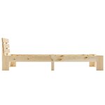 vidaXL Cadre de lit bois de pin massif 90x200 cm