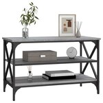 vidaXL Meuble TV Sonoma gris 80x40x50 cm Bois d'ingénierie