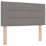 vidaXL Tête de lit Design Lignes Taupe 90 cm Tissu