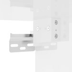 vidaXL Ensemble de meubles TV 2 Pièces blanc brillant bois d'ingénierie