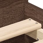 vidaXL Cadre de lit sans matelas chêne marron 90x190 cm