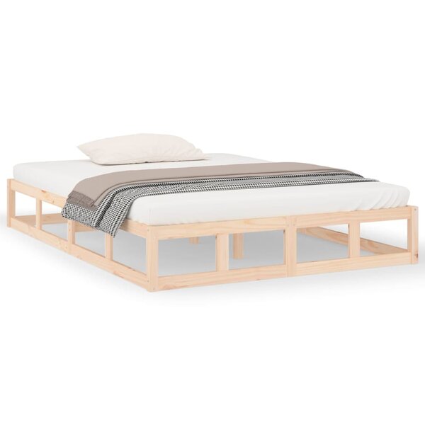 vidaXL Cadre de lit sans matelas 160x200 cm bois massif