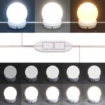 vidaXL Coiffeuse avec LED blanc 80x41x144 5 cm