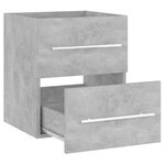 vidaXL Armoire d'évier Gris béton 41x38 5x48 cm Aggloméré
