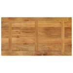 vidaXL Dessus de table 120x70x2 5cm rectangulaire bois massif manguier