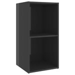 vidaXL Meubles TV 4 Pièces Gris brillant 72x35x36 5 cm Bois d'ingénierie