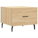 vidaXL Tables basses 2 Pièces chêne sonoma 50x50x40 cm bois d'ingénierie