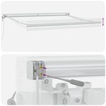 Auvent rétractable automatique blanc 350x250 cm