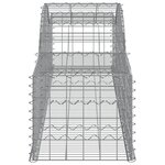 vidaXL Paniers à gabions arqués 30 Pièces 300x50x40/60 cm fer galvanisé