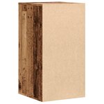 vidaXL Commode d'angle vieux bois 40x41x76 cm bois d'ingénierie