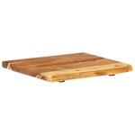 vidaXL Dessus de meuble-lavabo de salle de bain Acacia 58x52x3 8 cm