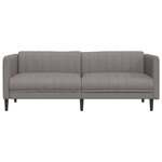vidaXL Canapé à 3 places taupe tissu