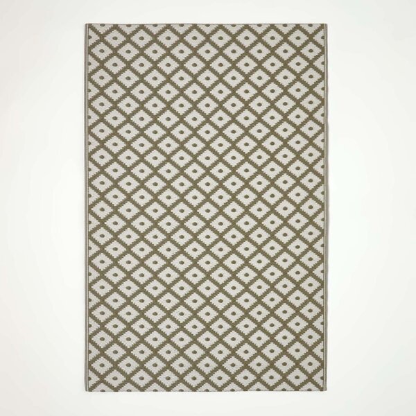 Tapis extérieur terrasse réversible - Tapis de jardin imperméable et résistant UV - May - Gris - 150x240 cm - HOMESCAPES