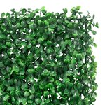  vidaXL Clôture à feuilles d’arbustes artificiels  6 Pièces vert 40x60 cm