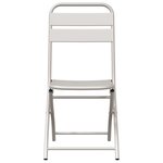 vidaXL Chaises de jardin pliantes 2 Pièces Beiges 42x52x82 cm Acier enduit de poudre