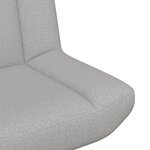 vidaXL Chaise d'Appoint Gris nuage Tissu et base en métal Taille standard