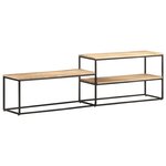 vidaXL Meuble TV 180x30x50 cm Bois de manguier brut