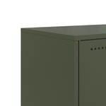 vidaXL Meuble TV vert olive 100 5x39x43 5 cm acier laminé à froid